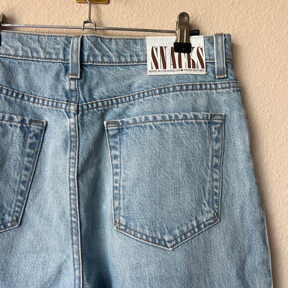 Mother Snacks The Pleated Fun Dip Puddle Barrel Jeans Size 28 - Picture 6 of 8